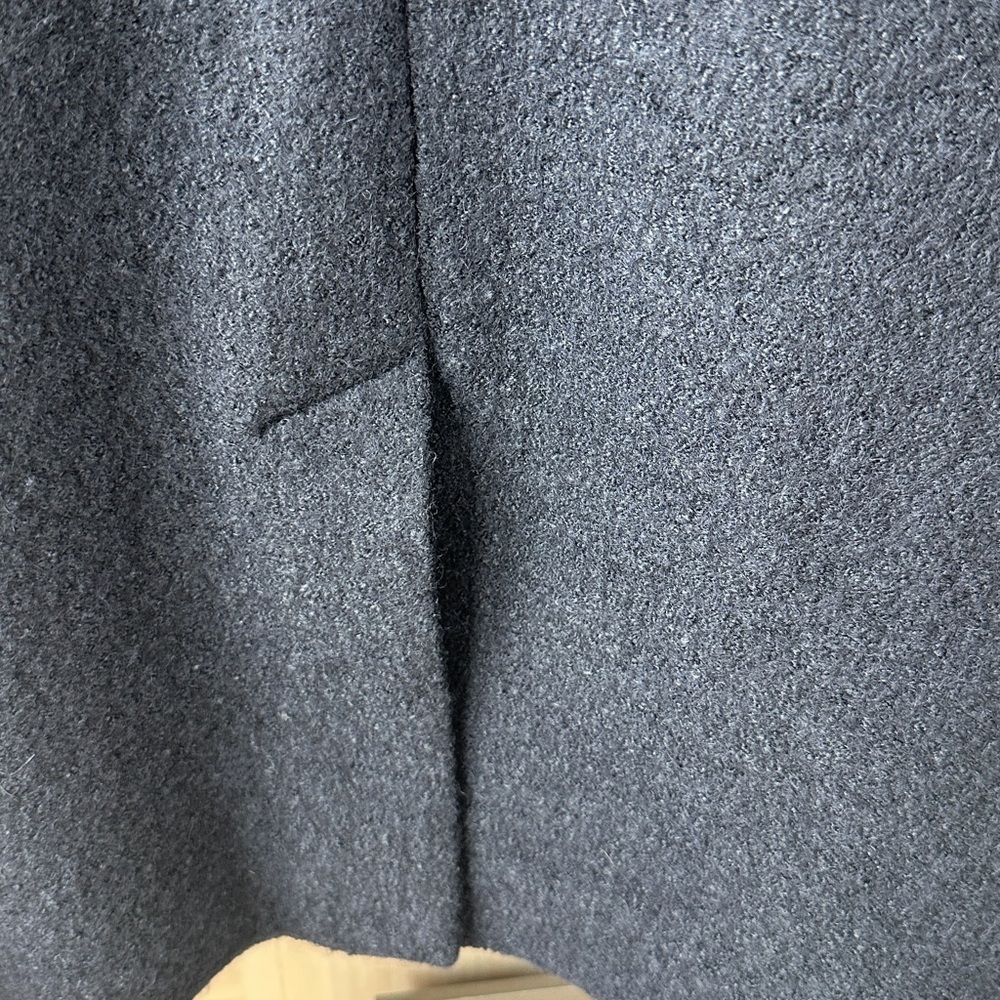 Men’s EXPRESS Slim Navy Textured Boucle Wool-Blend Blazer size 40s Slim - Picture 10 of 12